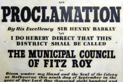 Fitzroy Proclamation