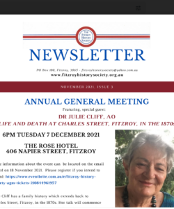 New FHS Newsletter is now available – November 2021