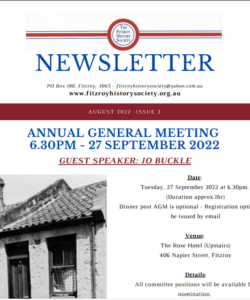 Latest FHS Newsletter is available - August 2022